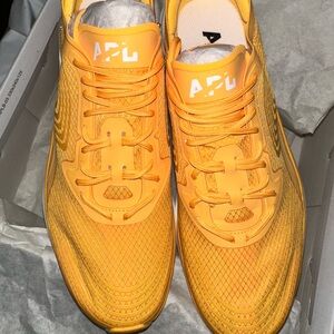 NWT APL Mango Orange White Athletic Running Training Sneakers - Mens 9.5 - NIB